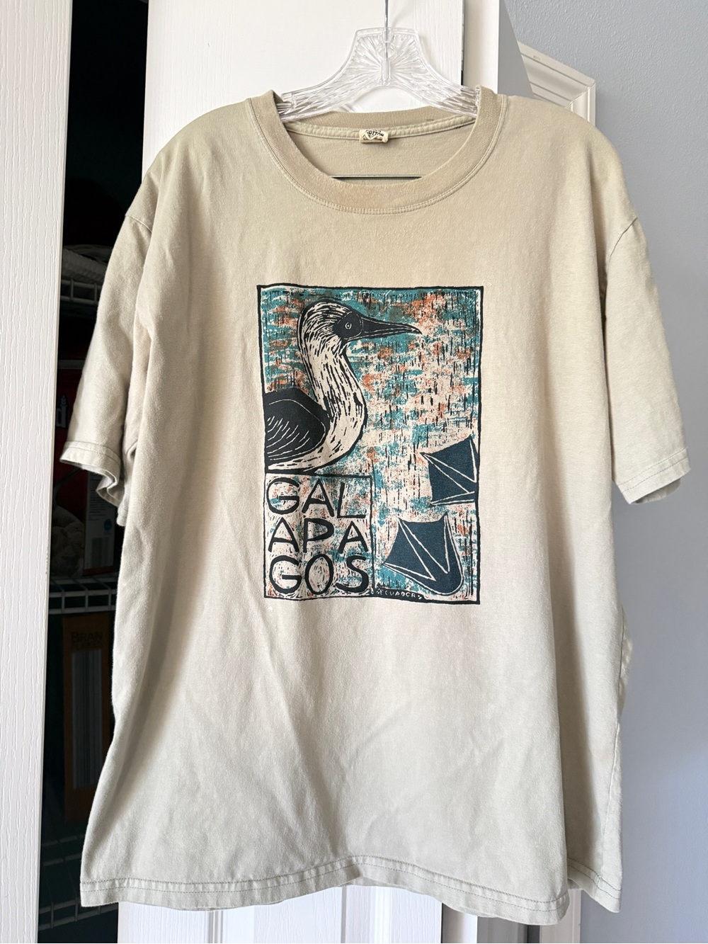 Galapagos Graphic Short Sleeve Tee in Cream